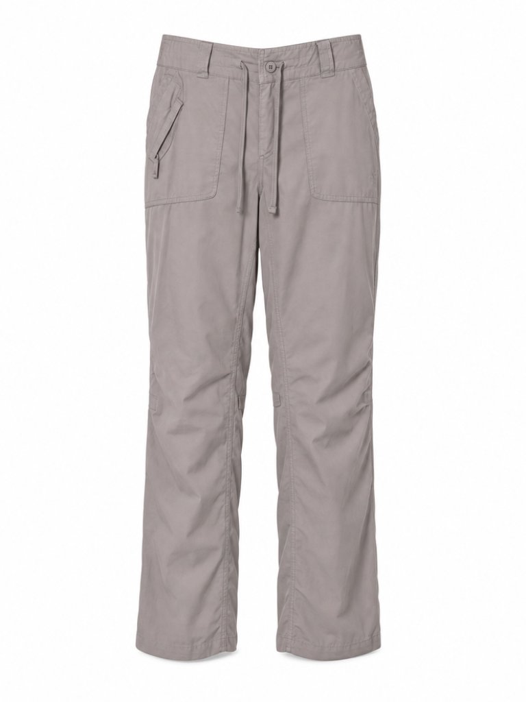 The North Face Nylon Casual Gray Convertible Pants Size 6 Hiking Outdoors